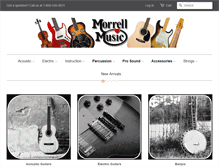 Tablet Screenshot of morrellmusic.com